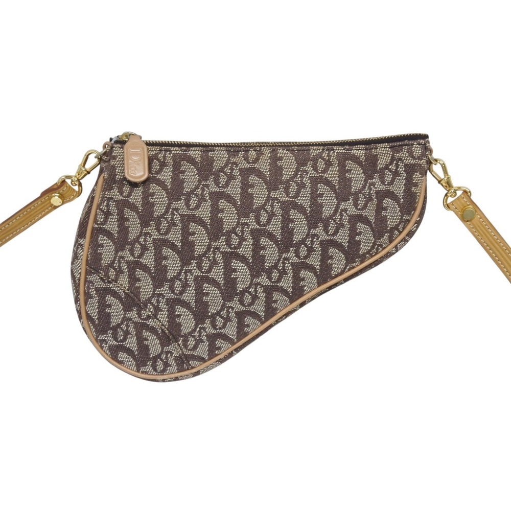 Christian Dior Trotter Saddle Bag Shoulder Bag Brown - Picture 2 of 10